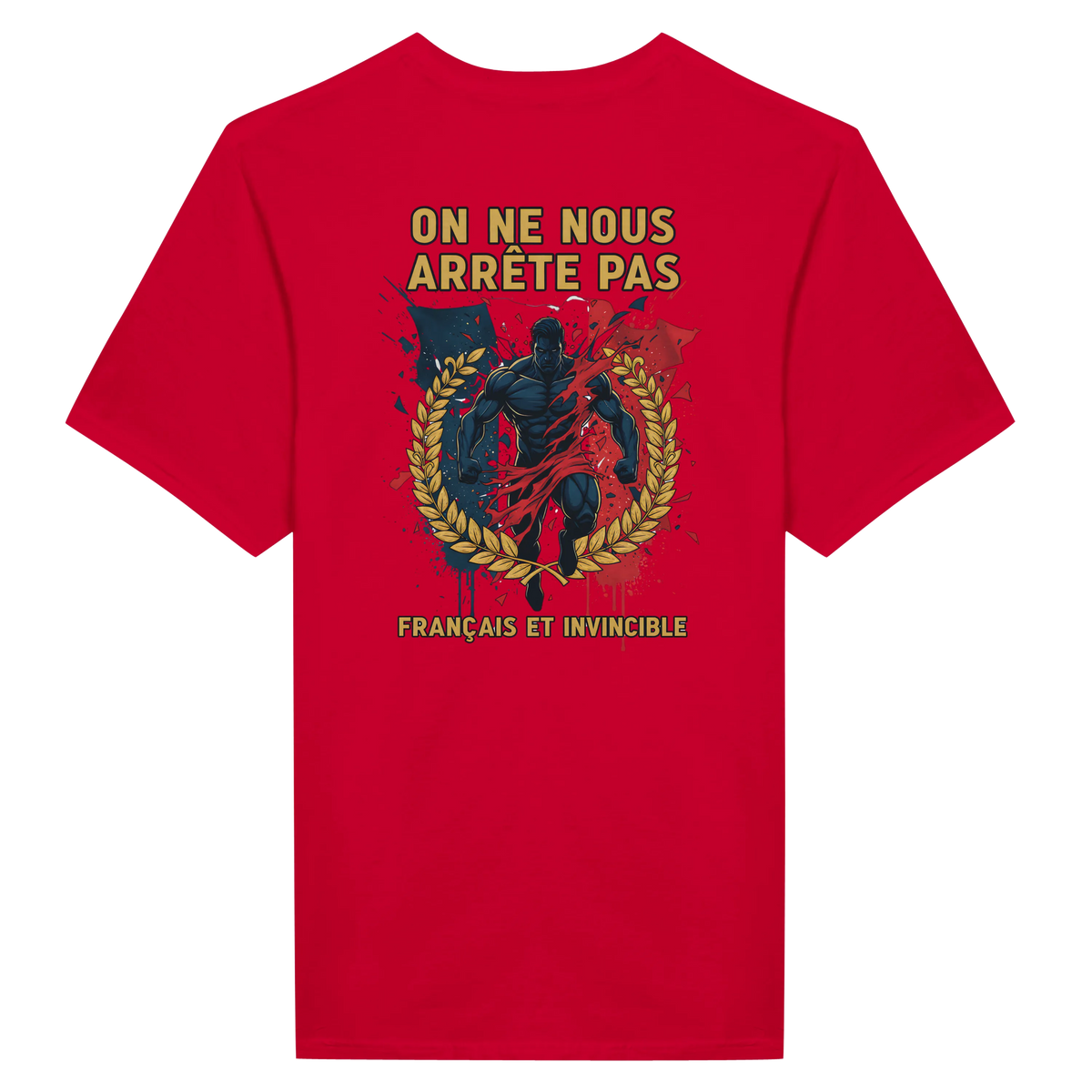 T-shirt Homme « On Nous Arrête Pas » - Classique Ras du Cou Gildan 64000