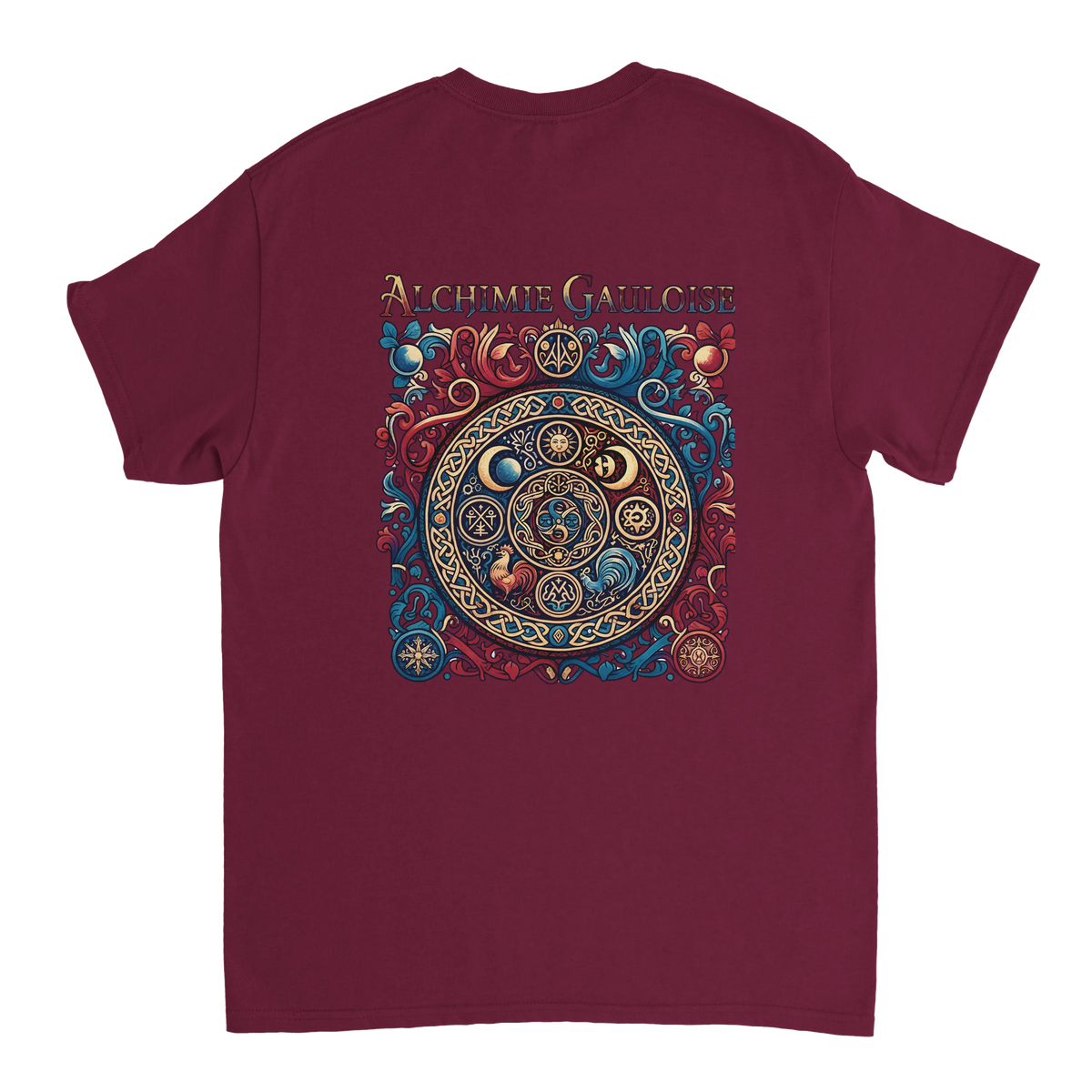T-Shirt Homme Alchimie Gauloise – Coton Épais à Coupe Classique