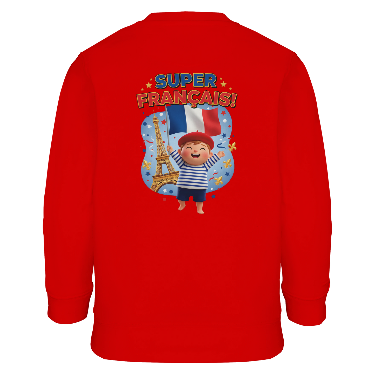 Sweat-shirt Enfant Éco-Responsable - Design Super Français