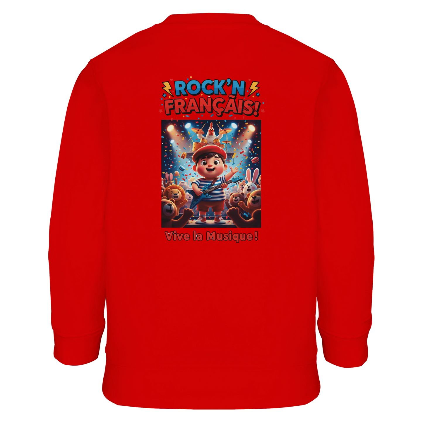 Sweat-shirt garçon  Rock'n Français – Coton Éco-Responsable