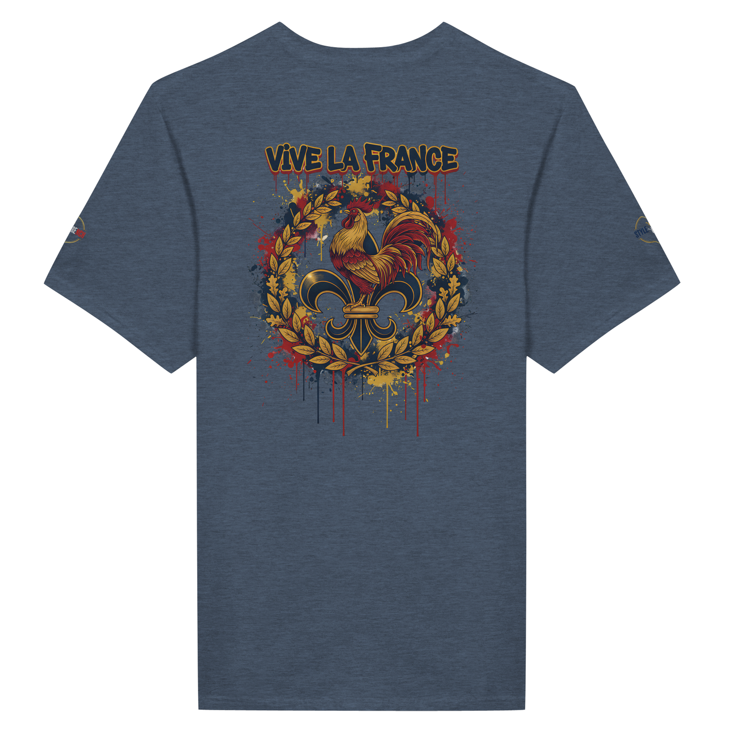 T-shirt Homme 'Vive la France' – Coton Premium, Coupe Classique