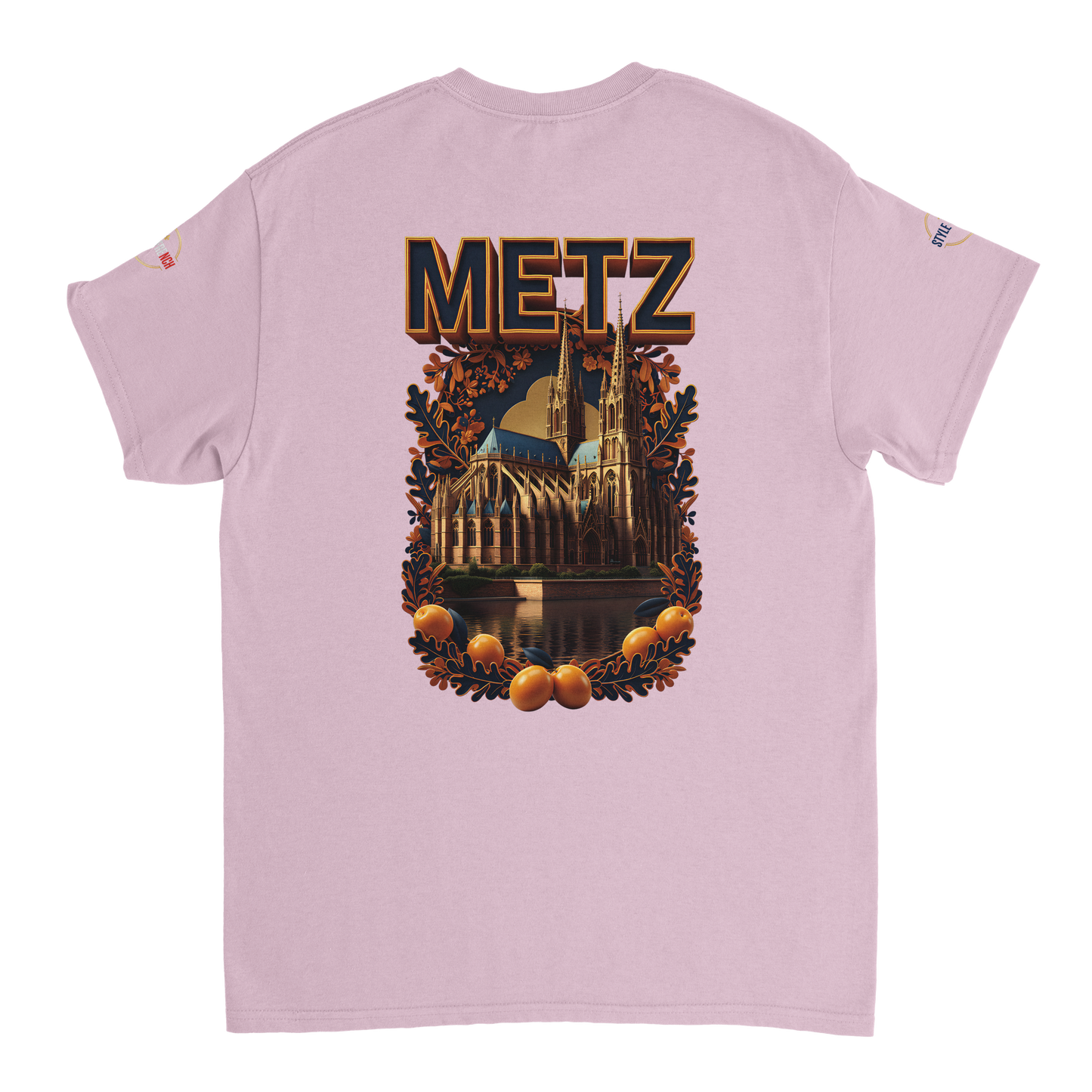 T-shirt Unisexe Metz - Design Ville de France en Coton Épais