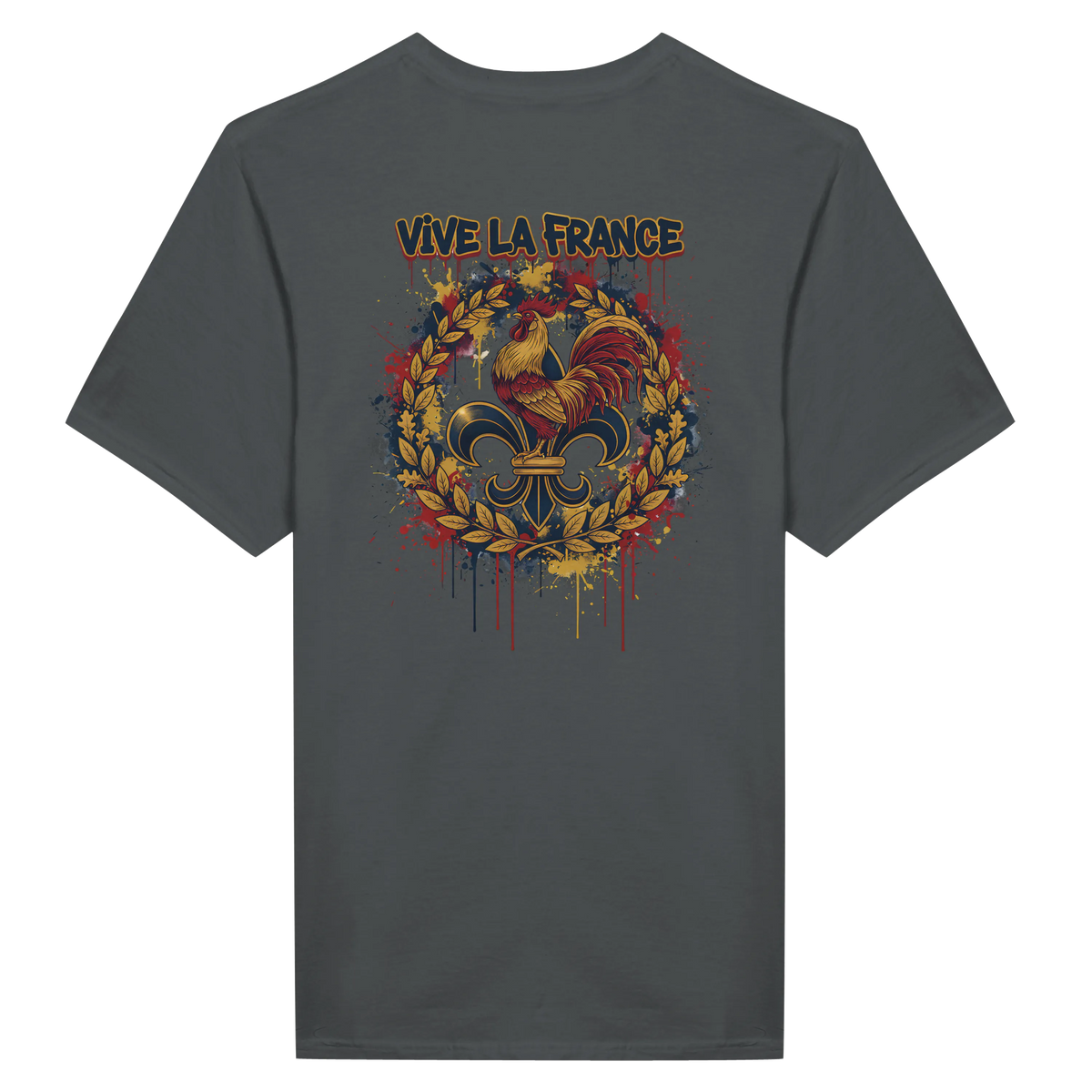 T-shirt Homme 'Vive la France' – Coton Premium, Coupe Classique