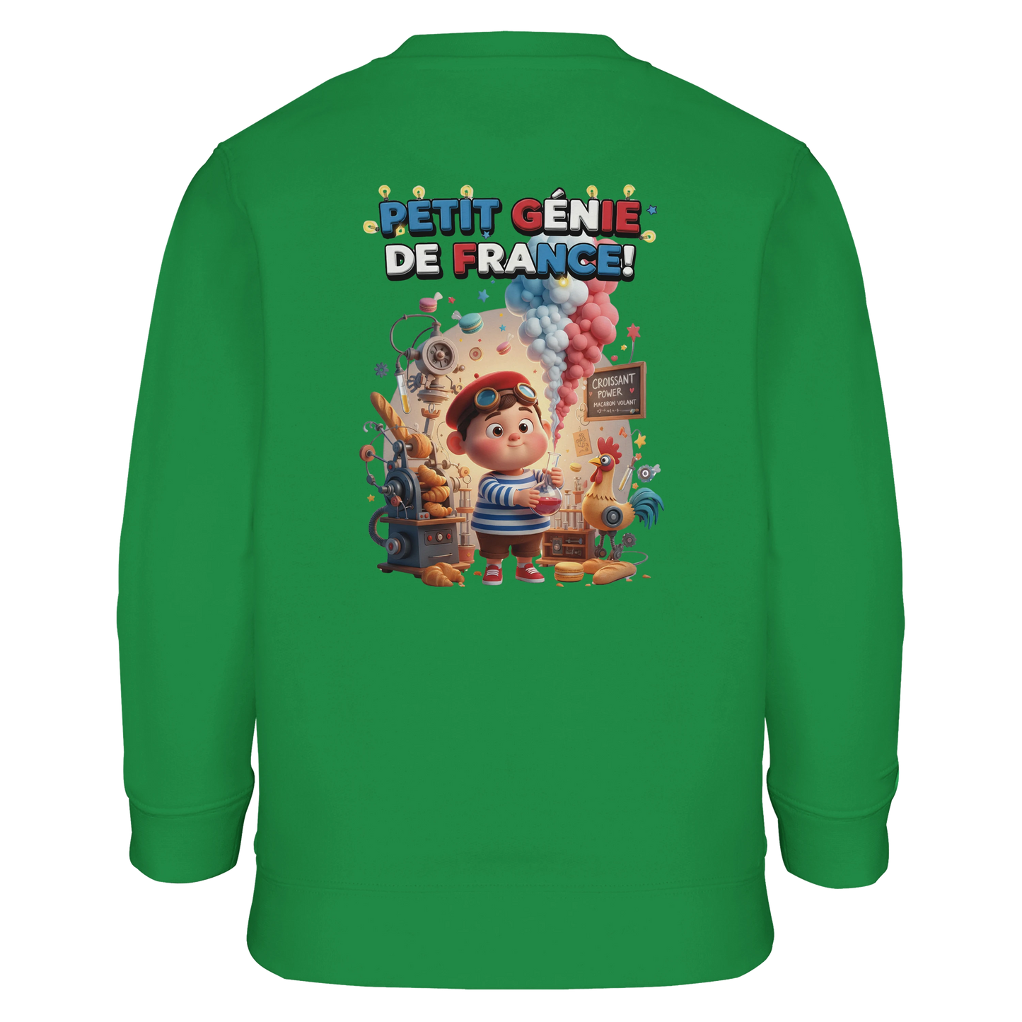 Sweat-shirt Garçon Petit Génie Français - Sweat Doux et Écoresponsable