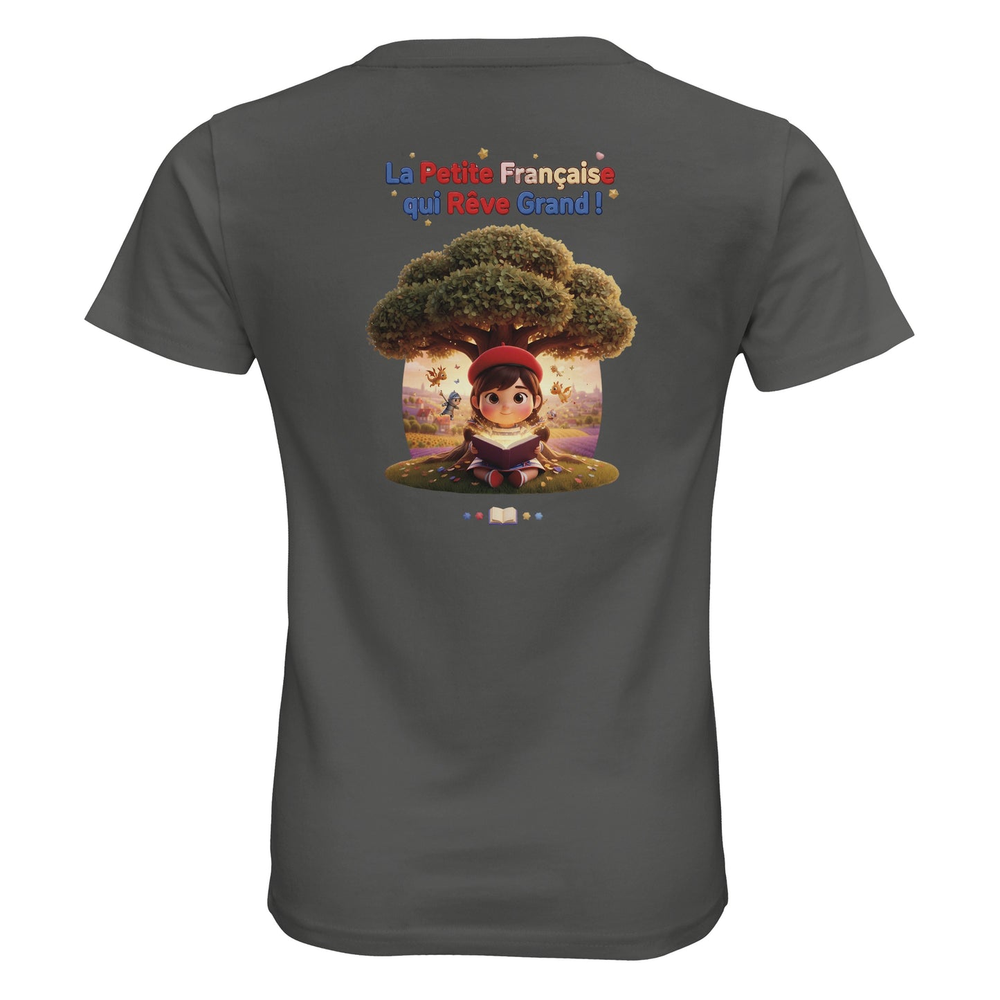 T-Shirt Fille - La Petite Française Qui Rêve Grand - 100% Coton Bio