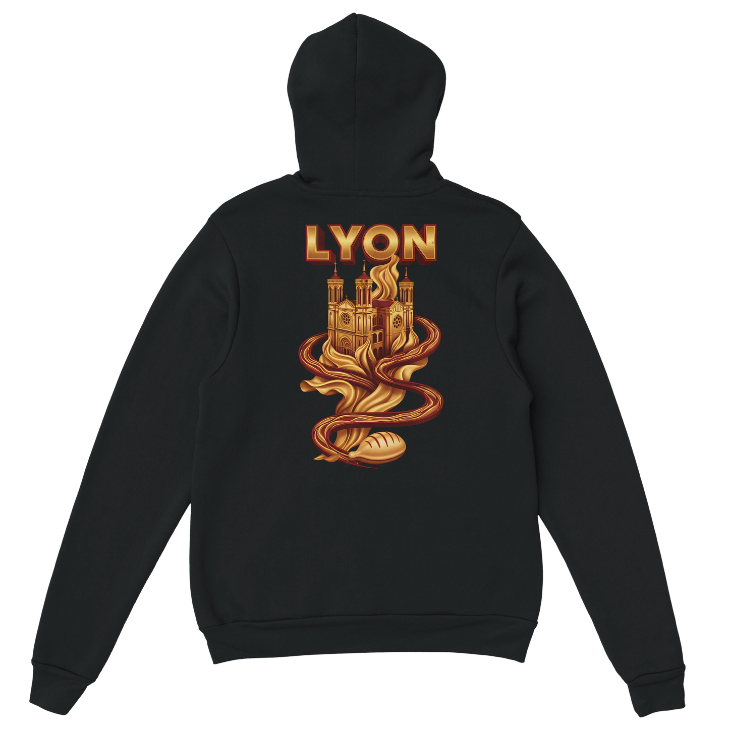 Sweat à Capuche Unisexe Lyon – Design Ville de France
