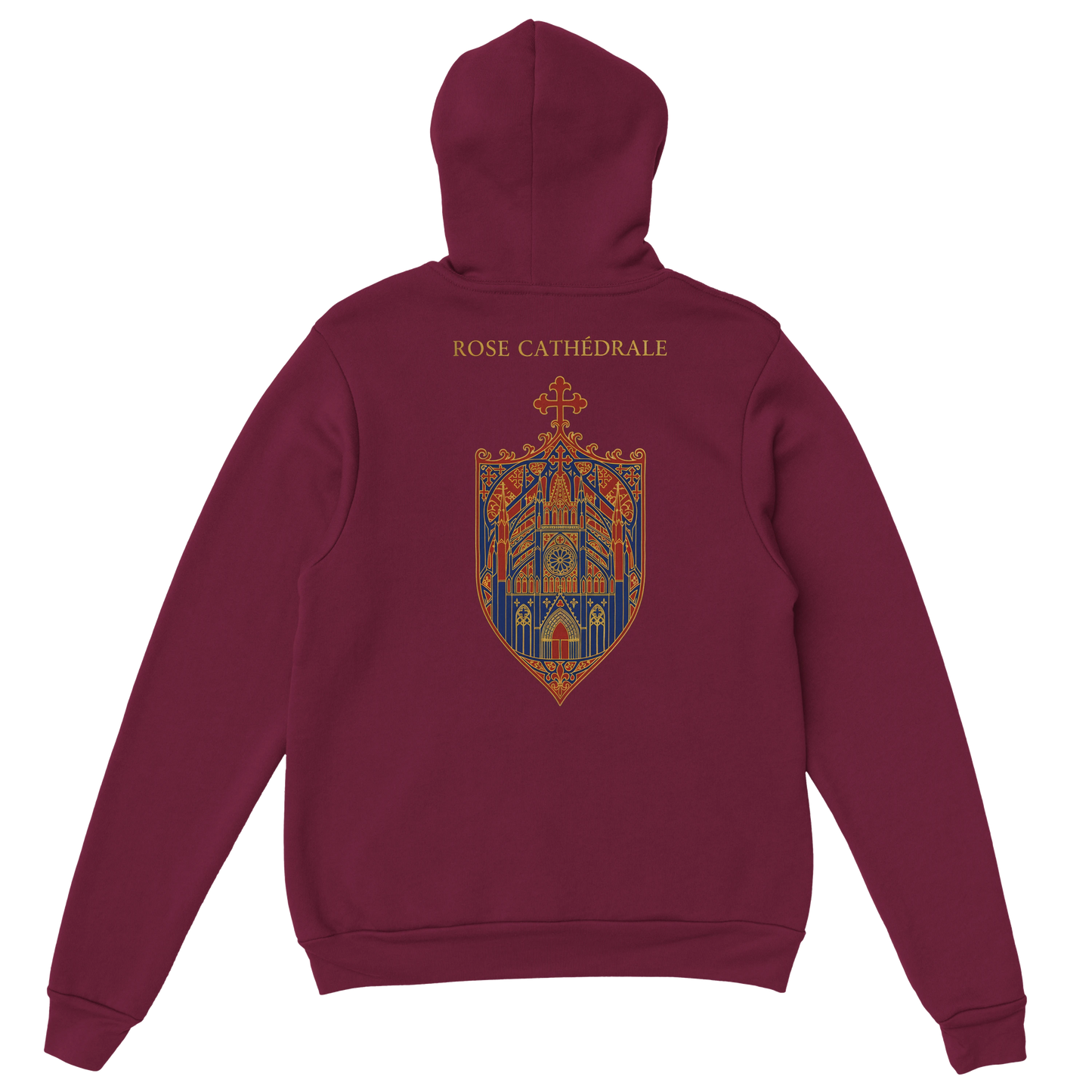 Sweat à capuche femme Rose Cathédrale – Confort Premium