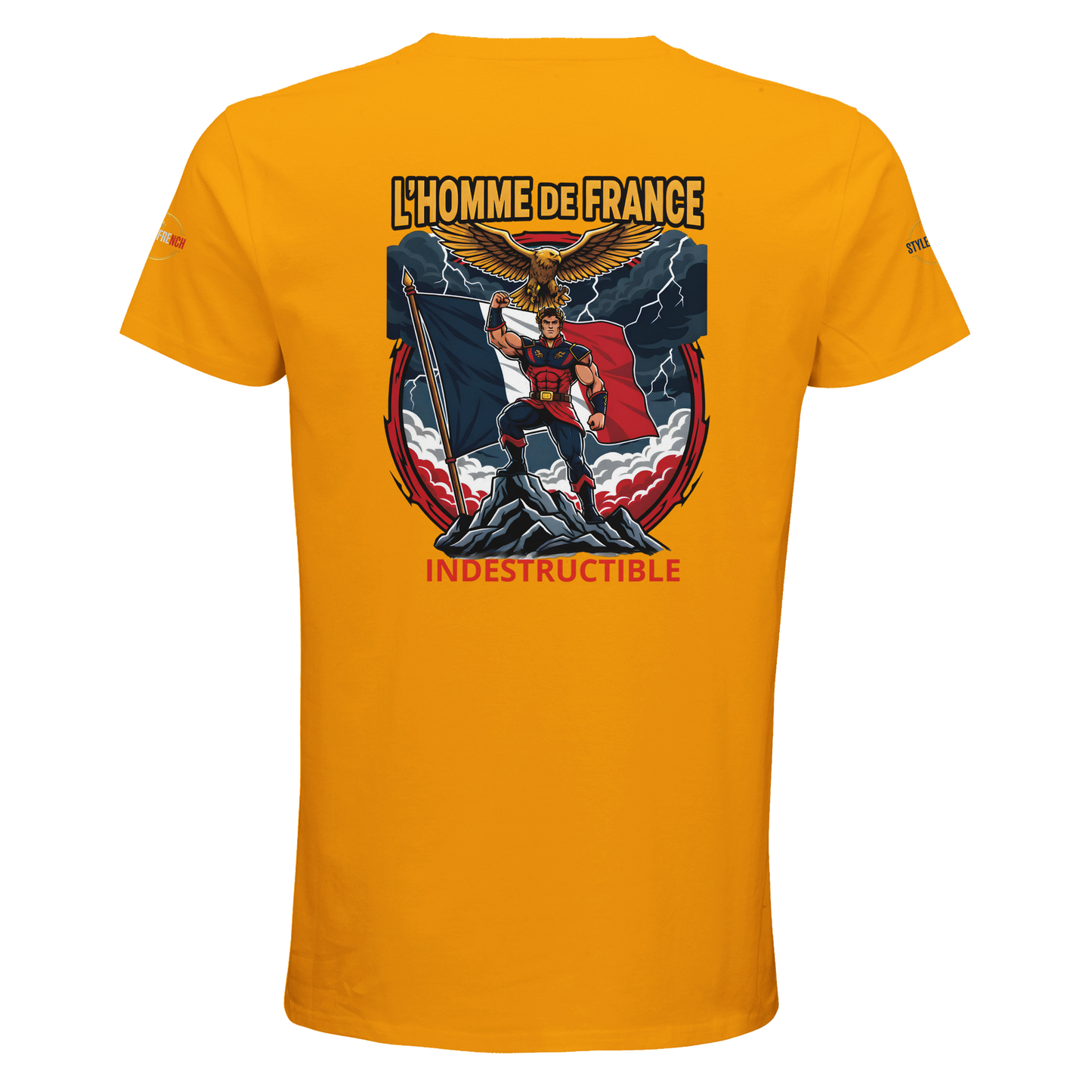 T-Shirt Homme de France – Coton Bio Premium à Col Rond