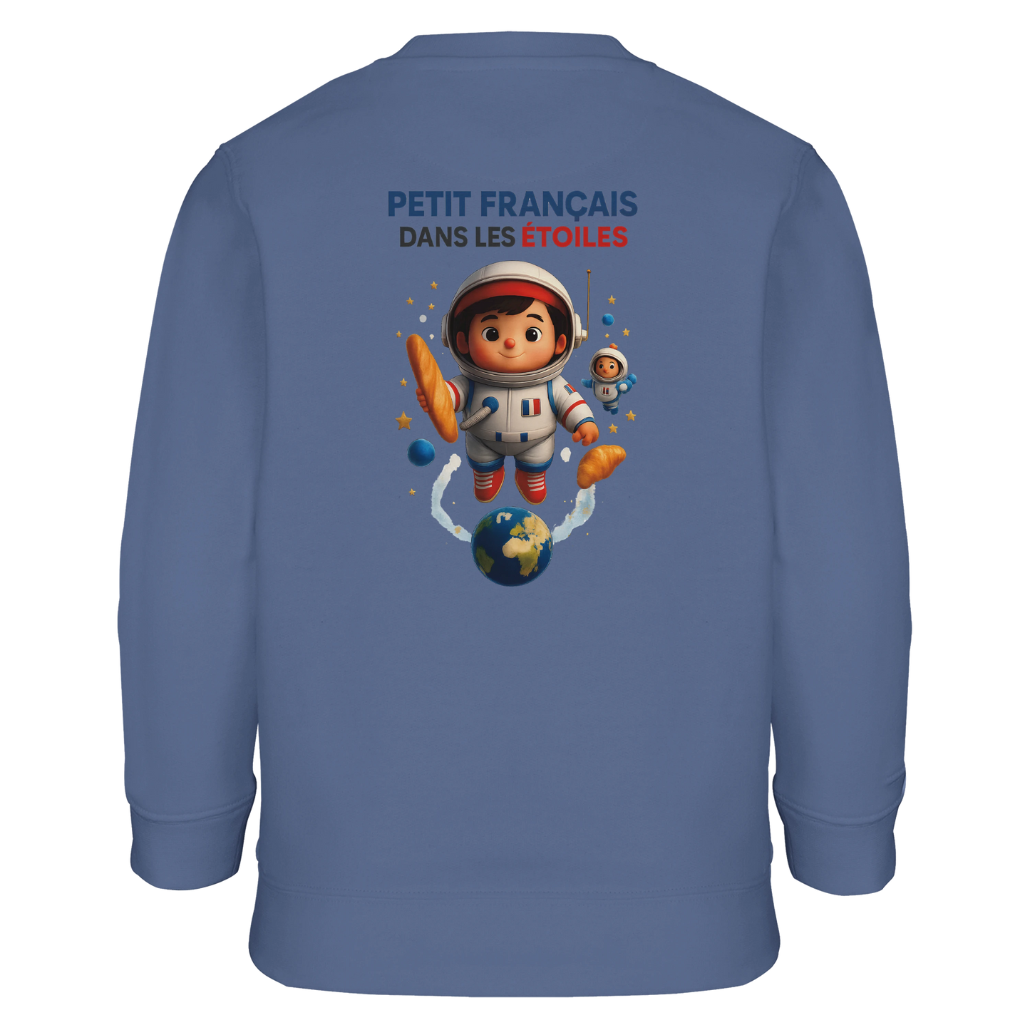 Sweat-shirt garçon Petit Français dans les Étoiles - Coton Écologique et Polaire