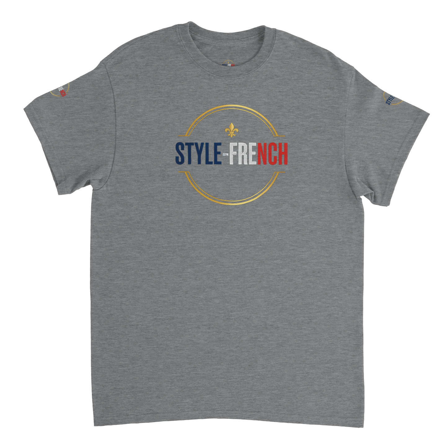 T-shirt Homme Œil de la République - Coton Épais à Coupe Classique