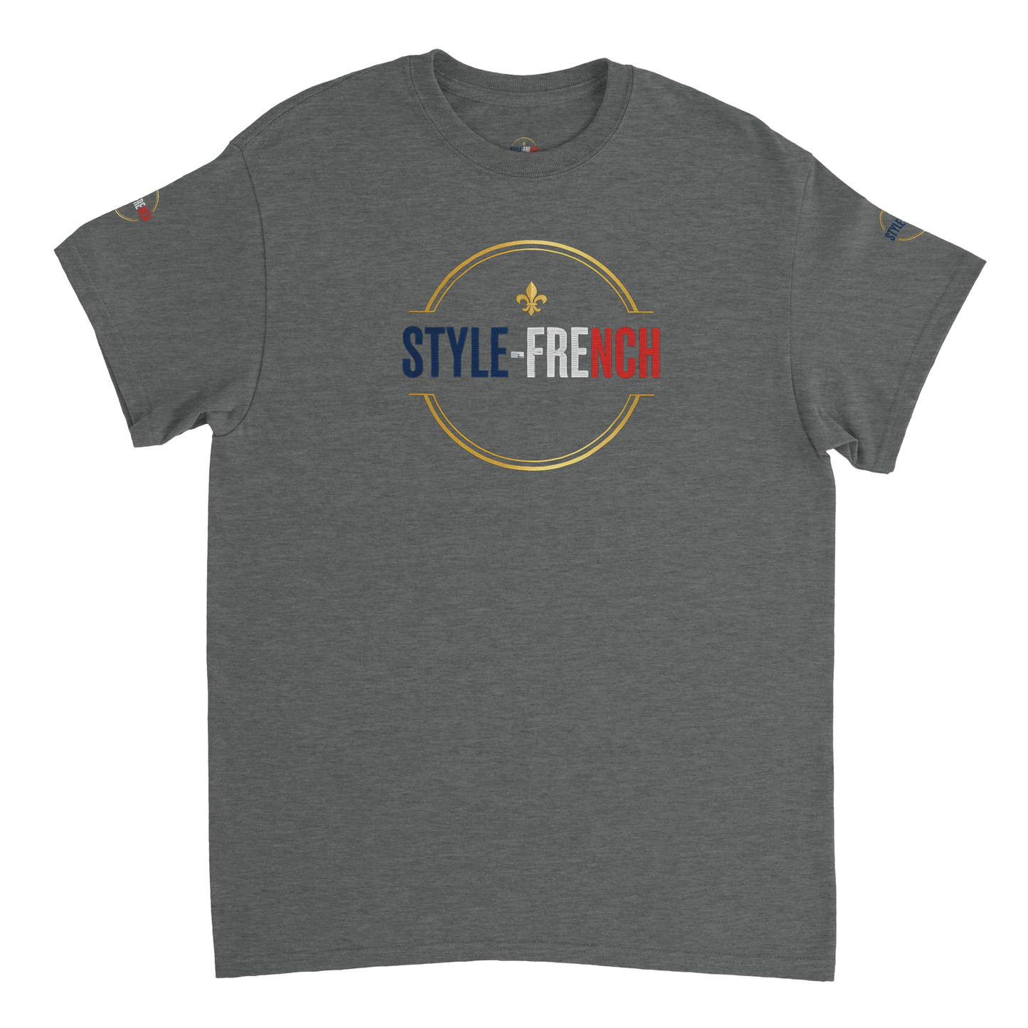 T-shirt Homme Œil de la République - Coton Épais à Coupe Classique