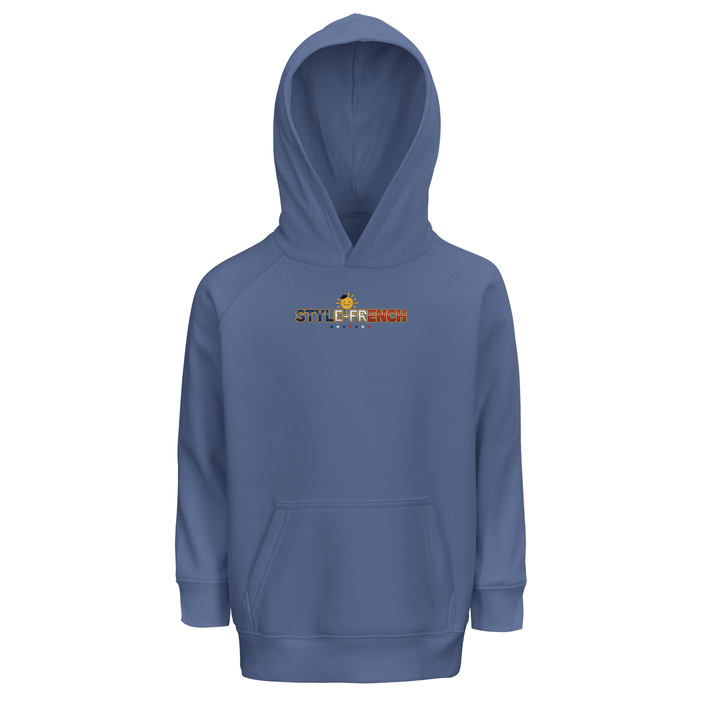 Sweat à Capuche fille- Design La France dans mon Cœur - Coton Bio