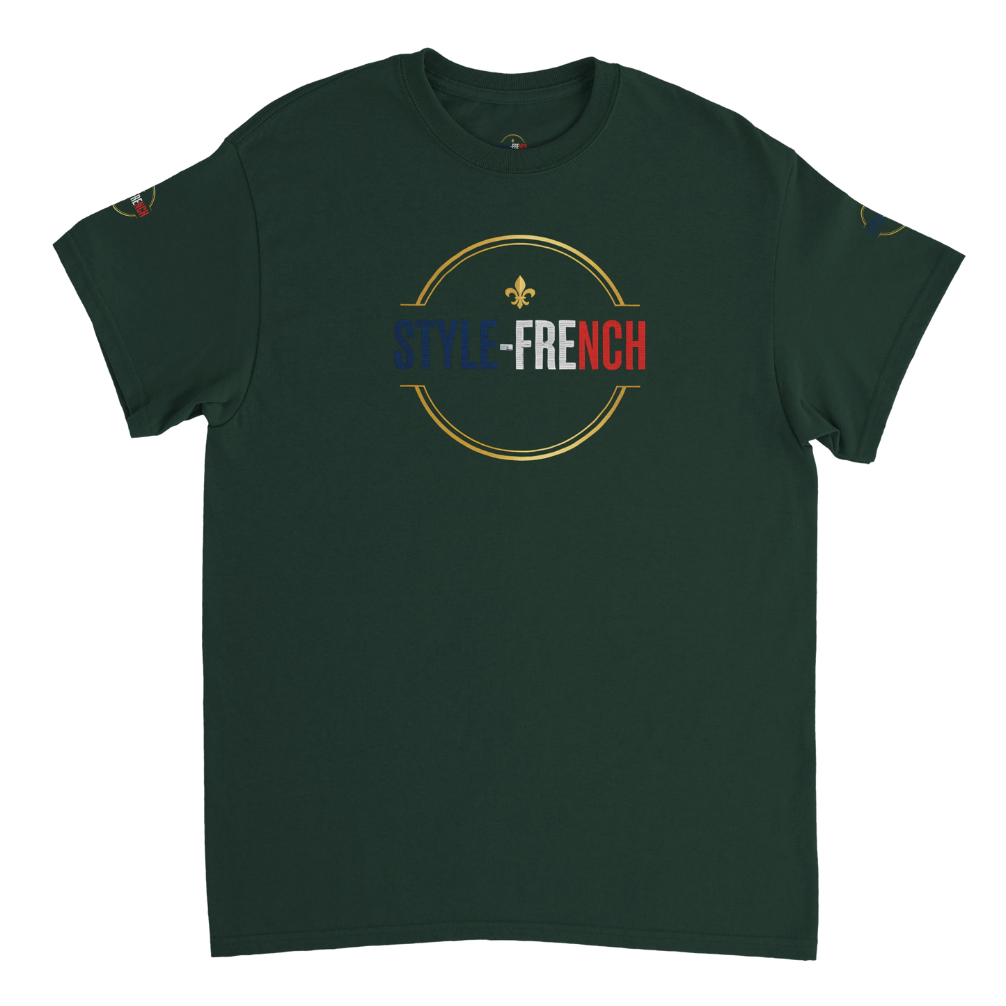 T-shirt Homme Œil de la République - Coton Épais à Coupe Classique