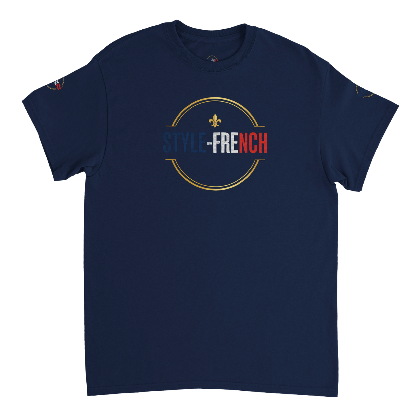 T-shirt Homme Œil de la République - Coton Épais à Coupe Classique