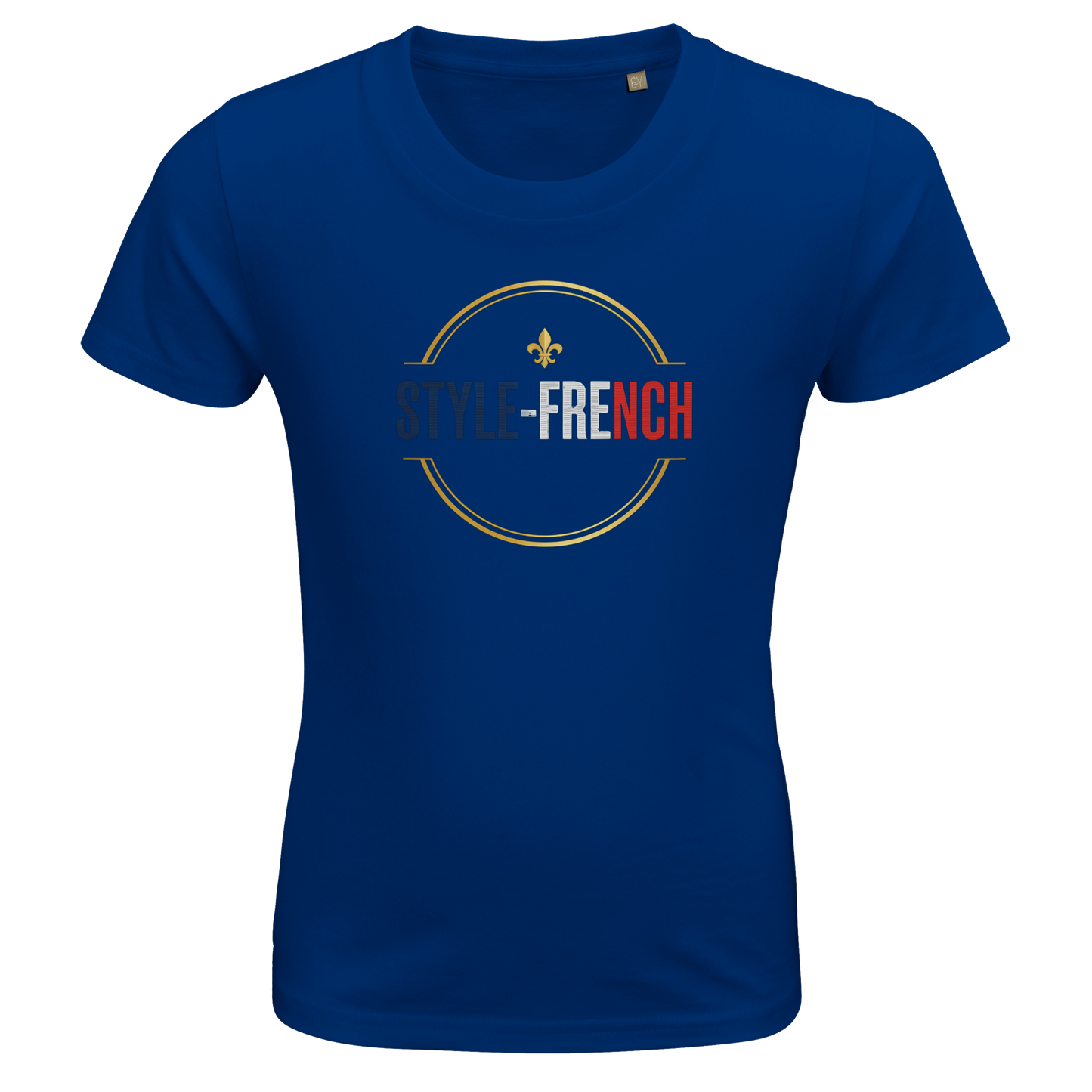 T-Shirt fille  La France Dans Mon Cœur – Coton Bio Premium