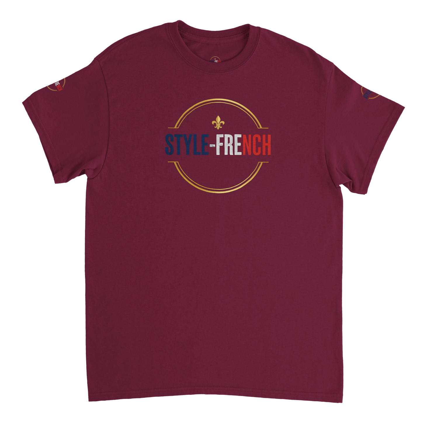 T-shirt Homme Œil de la République - Coton Épais à Coupe Classique