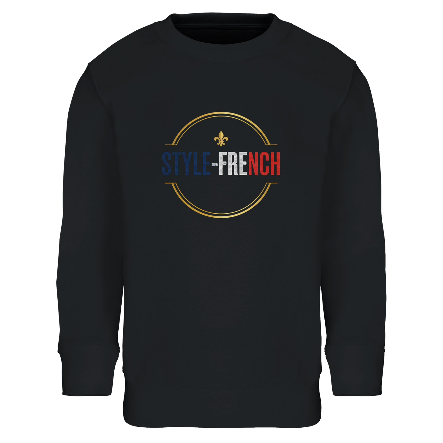 Sweat-shirt Fille 'Petite Française Grand Cœur' - Coton Bio & Recyclé