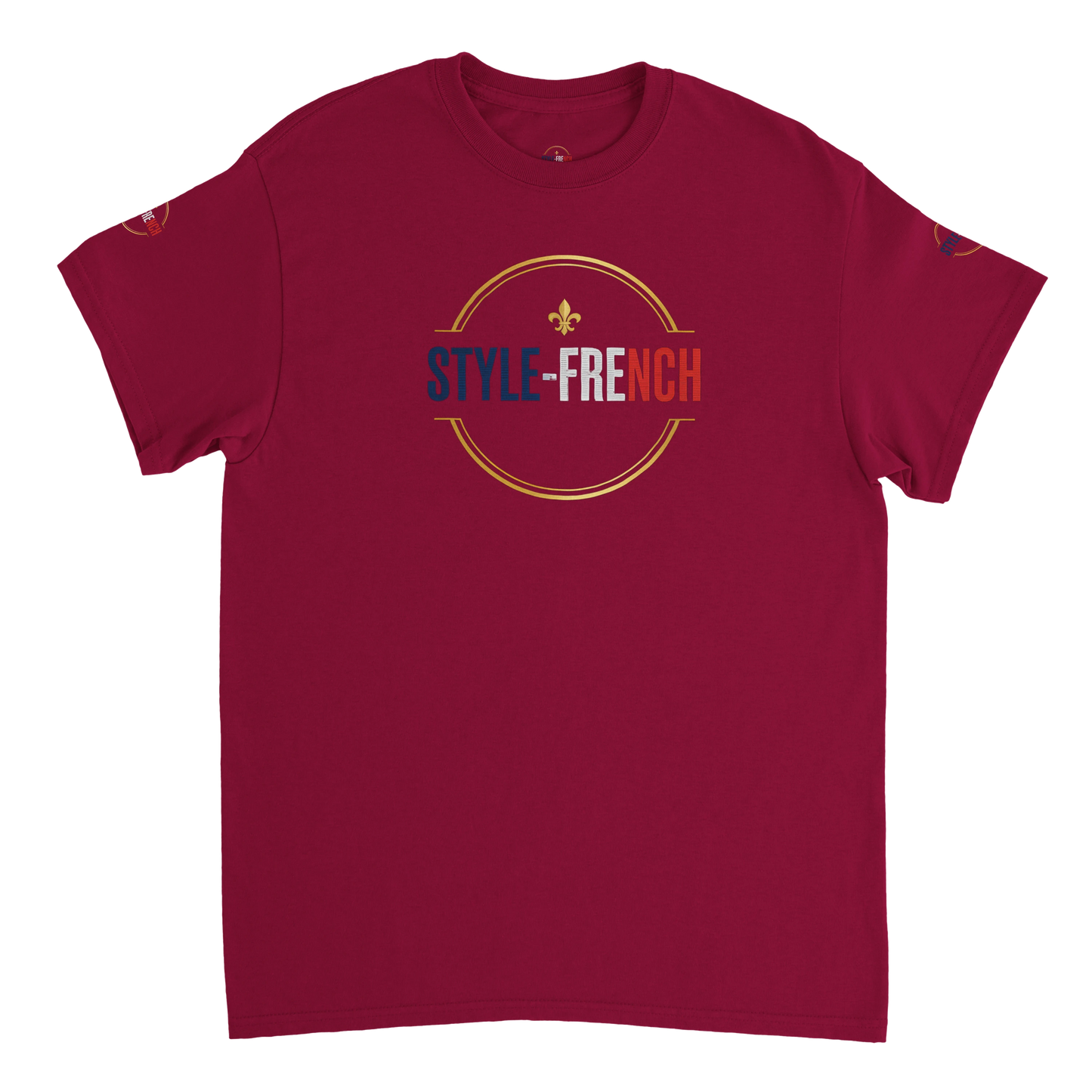 T-shirt Homme Œil de la République - Coton Épais à Coupe Classique