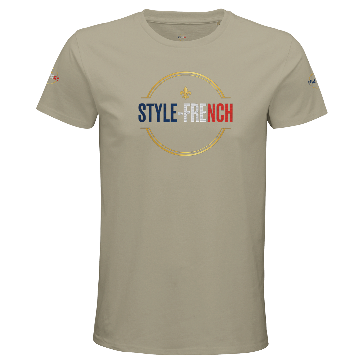 T-Shirt Homme de France – Coton Bio Premium à Col Rond