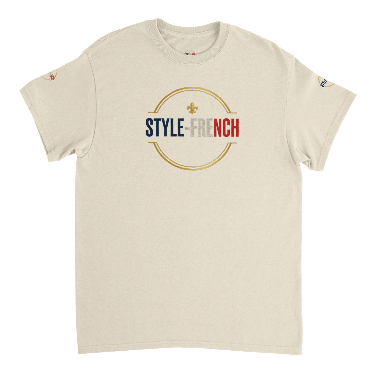 T-shirt Homme Œil de la République - Coton Épais à Coupe Classique