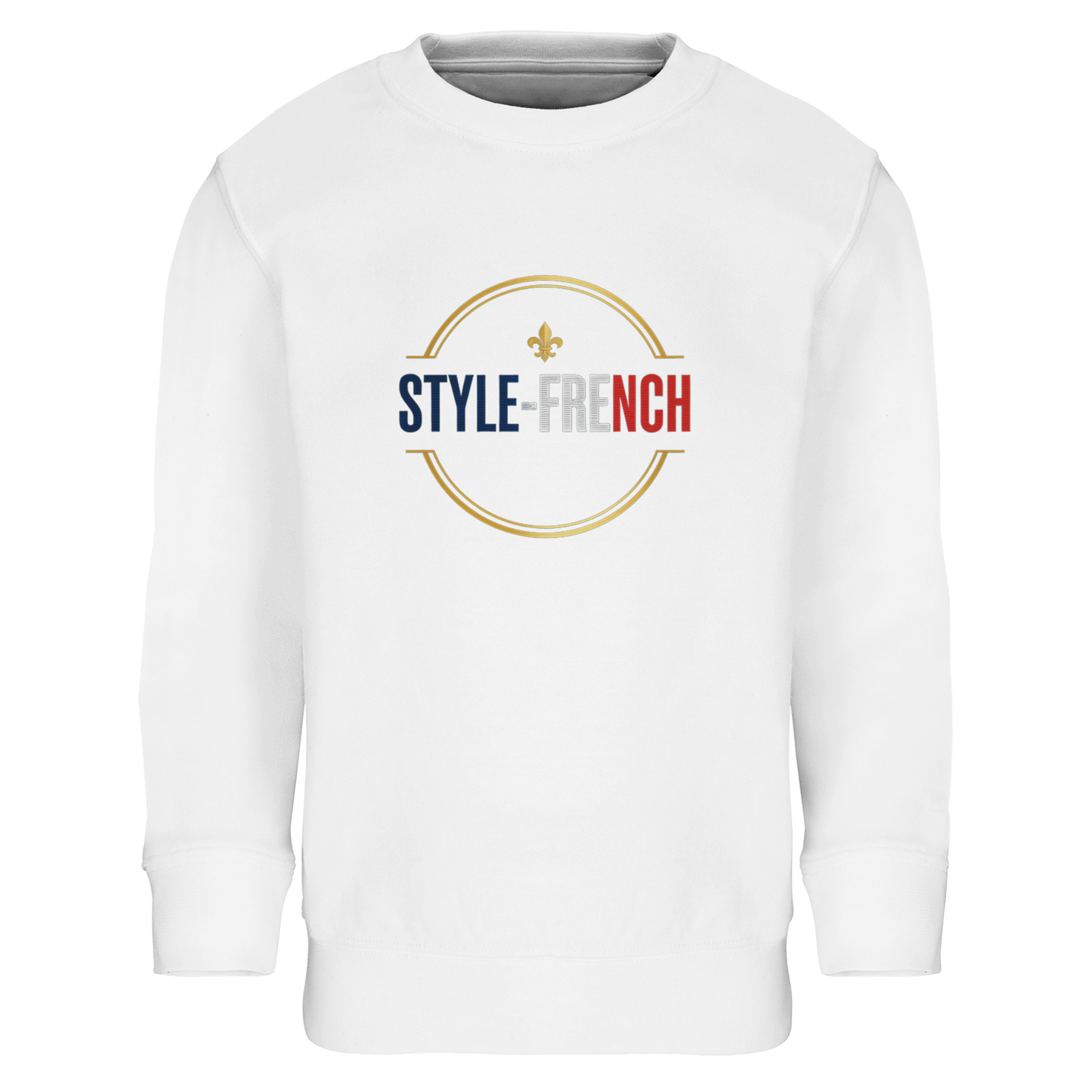 Sweat-shirt Fille 'Petite Française Grand Cœur' - Coton Bio & Recyclé