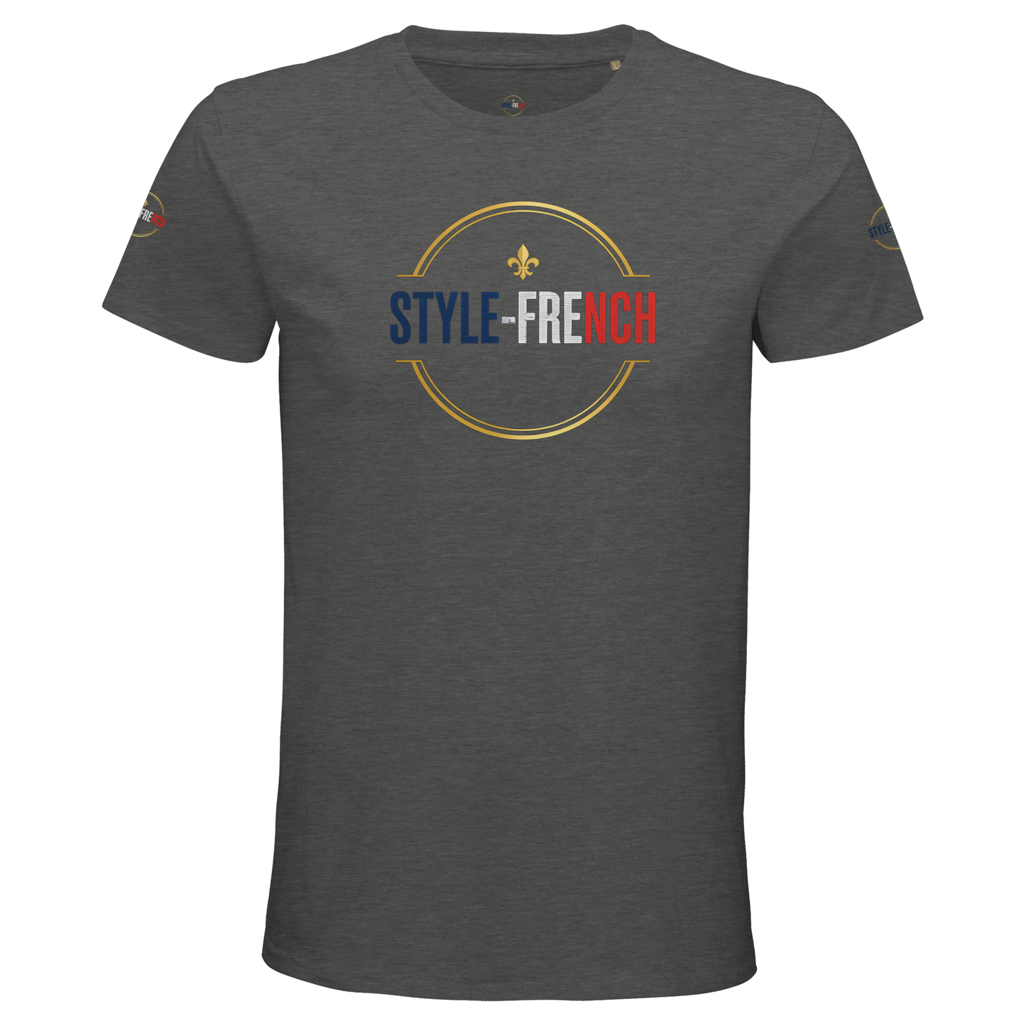 T-Shirt Homme de France – Coton Bio Premium à Col Rond