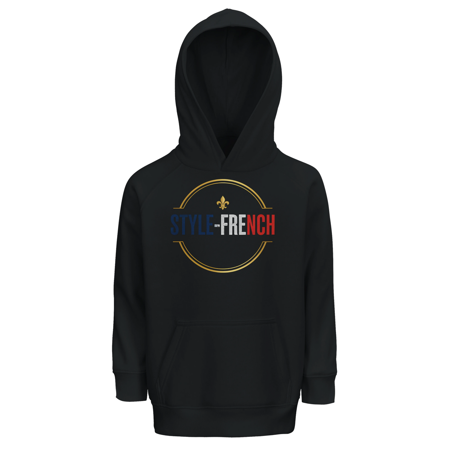 Sweat à Capuche Garçon Rock'n Français - Coton Bio et Durable