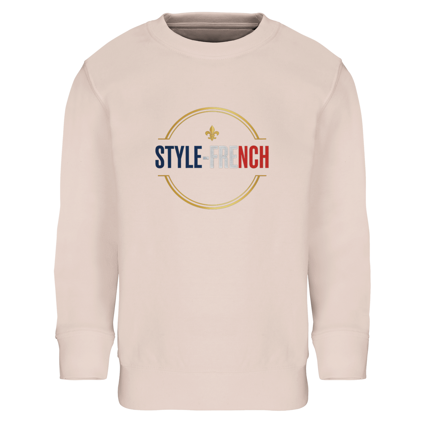 Sweat-shirt Fille 'Petite Française Grand Cœur' - Coton Bio & Recyclé