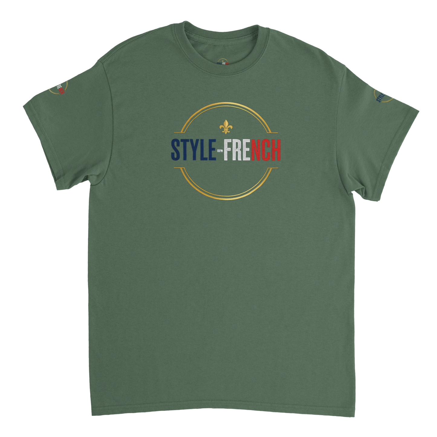 T-shirt Homme Œil de la République - Coton Épais à Coupe Classique