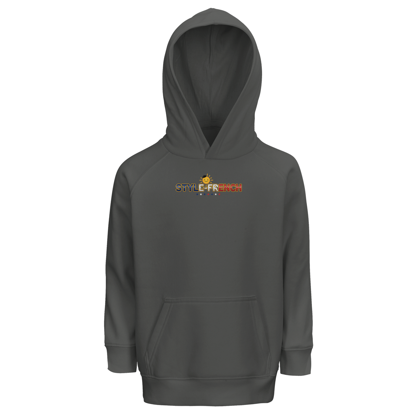 Sweat à Capuche fille- Design La France dans mon Cœur - Coton Bio