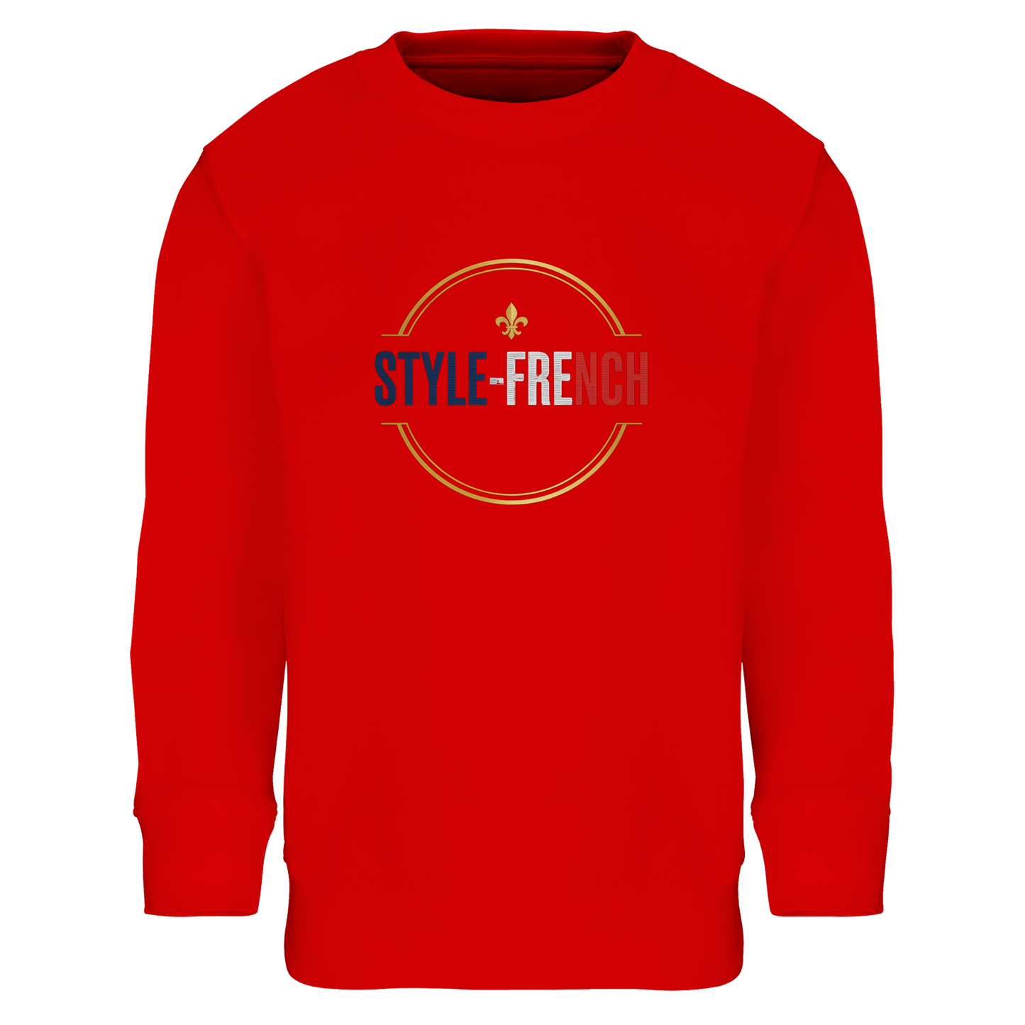 Sweat-shirt Fille 'Petite Française Grand Cœur' - Coton Bio & Recyclé