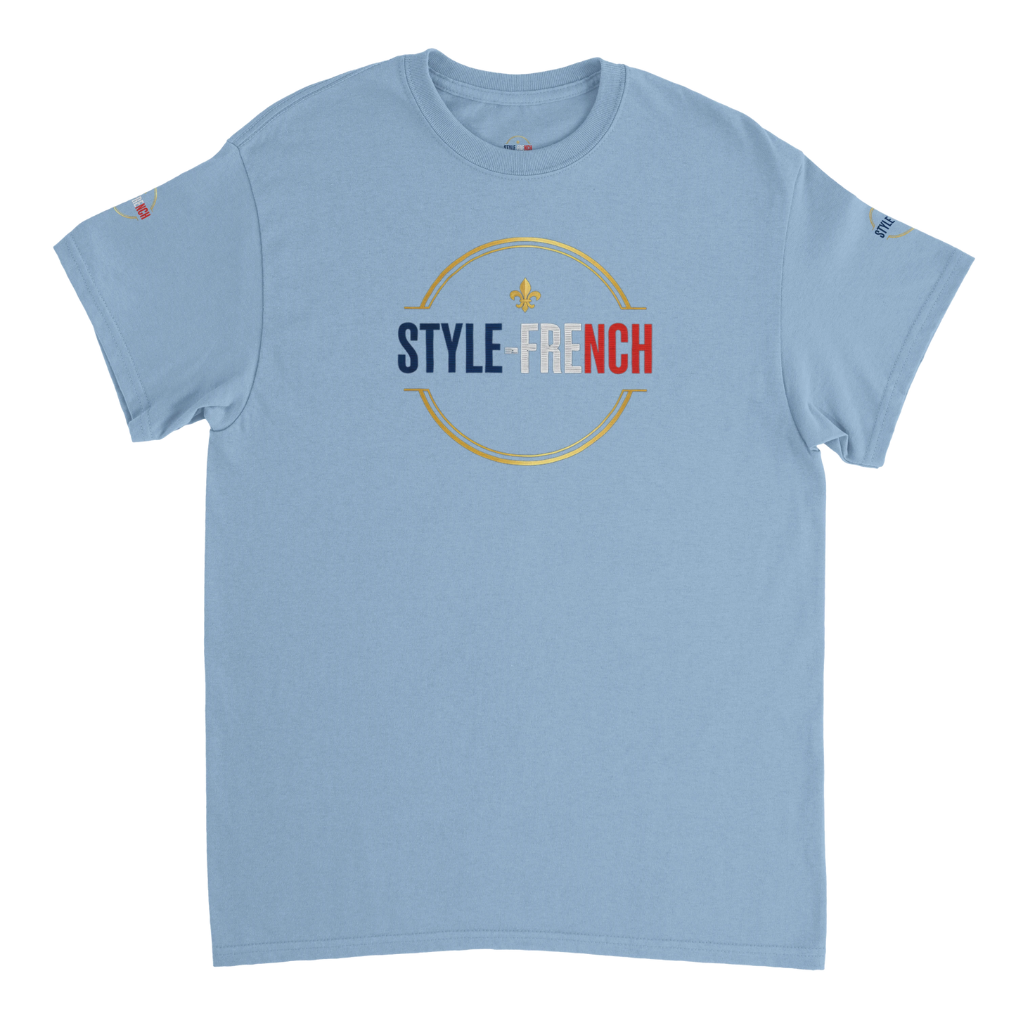 T-shirt Homme Œil de la République - Coton Épais à Coupe Classique