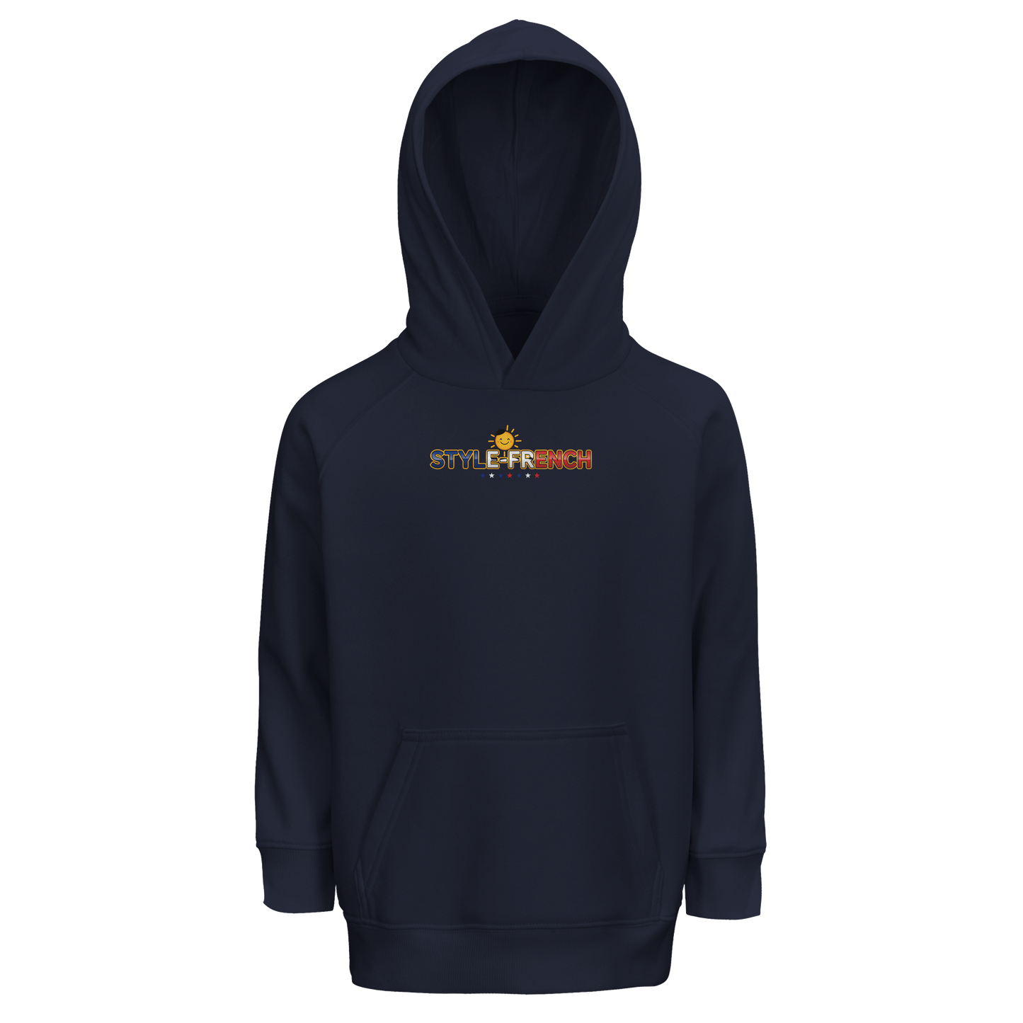 Sweat à Capuche fille- Design La France dans mon Cœur - Coton Bio