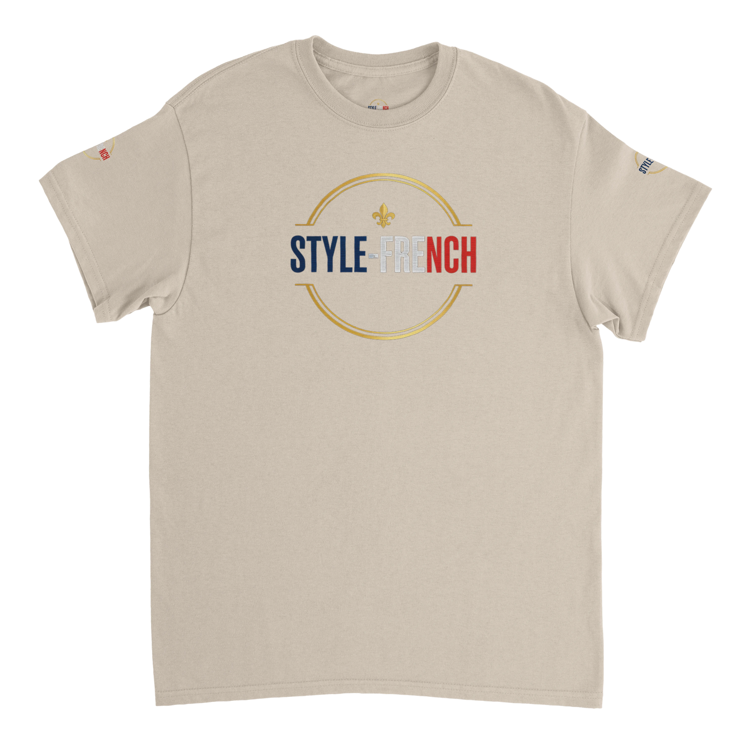T-shirt Homme Œil de la République - Coton Épais à Coupe Classique