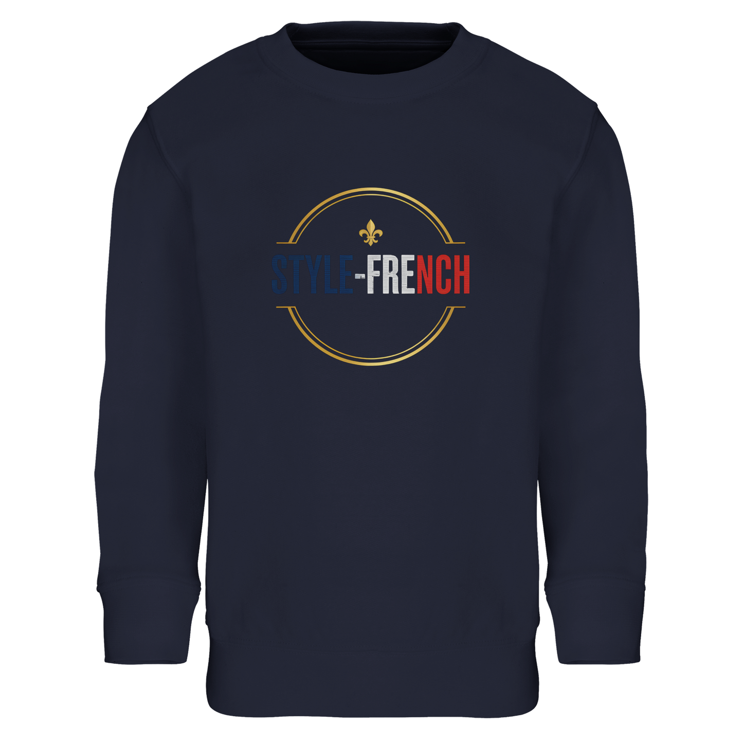Sweat-shirt Fille 'Petite Française Grand Cœur' - Coton Bio & Recyclé