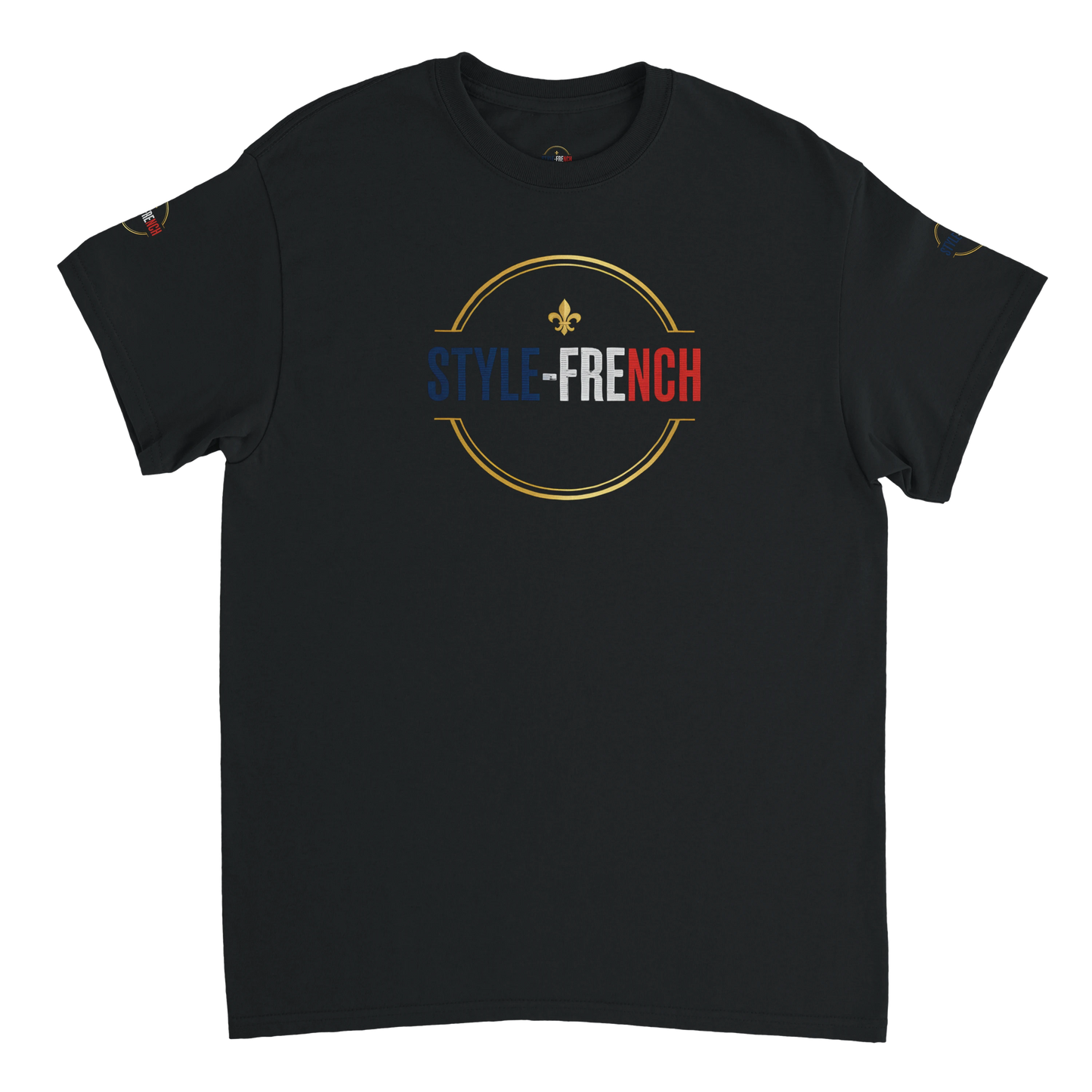 T-shirt Homme Œil de la République - Coton Épais à Coupe Classique