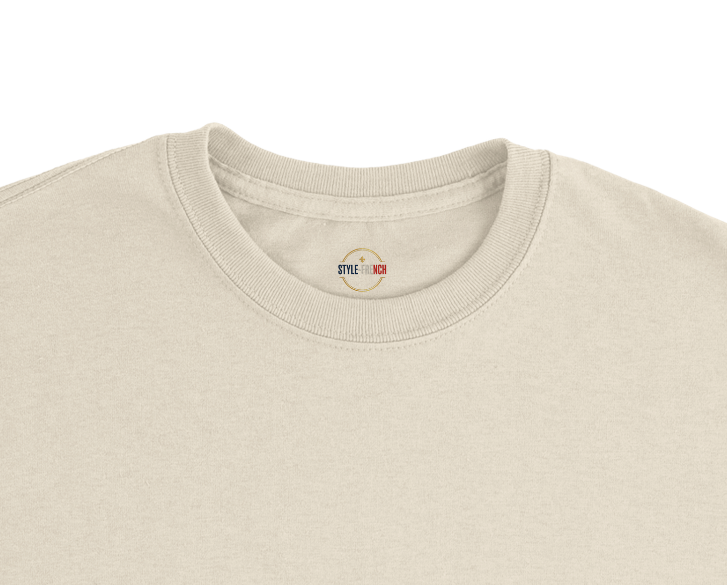 T-Shirt Premium 'Né en France' – Coton Épais à Coupe Classique