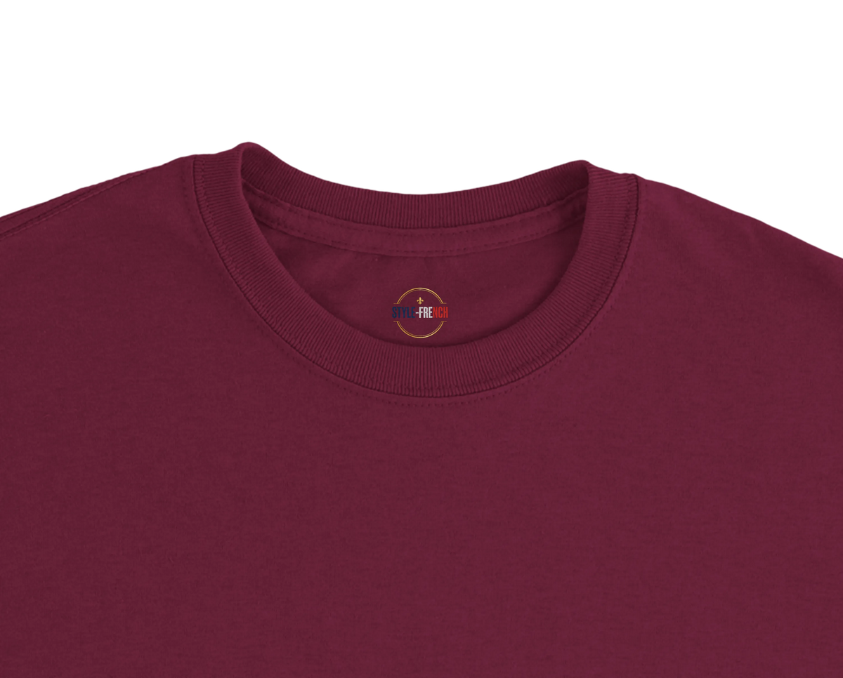 T-Shirt Premium 'Né en France' – Coton Épais à Coupe Classique
