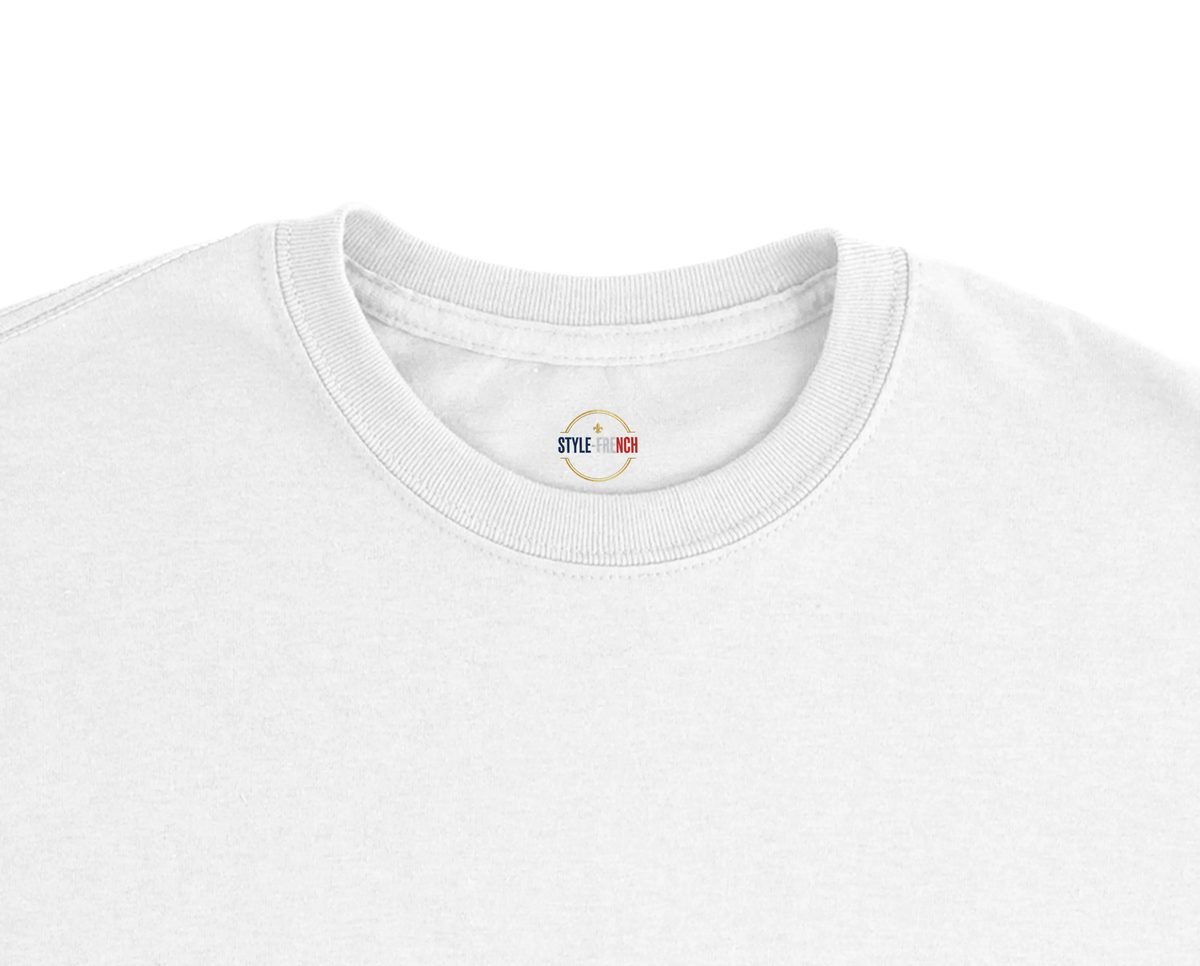 T-Shirt Premium 'Né en France' – Coton Épais à Coupe Classique