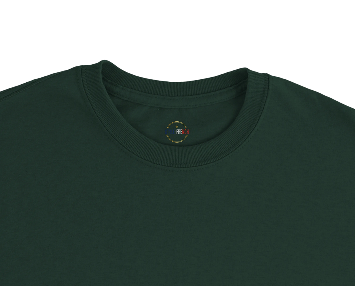 T-Shirt Premium 'Né en France' – Coton Épais à Coupe Classique