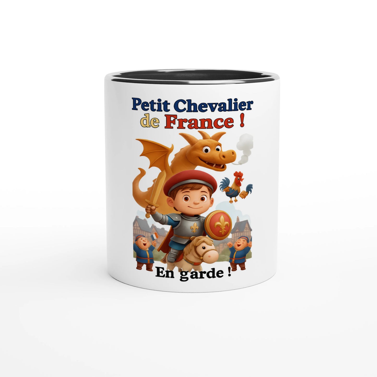 Mug en céramique petit chevalier de France  de 325 ml (11 oz)
