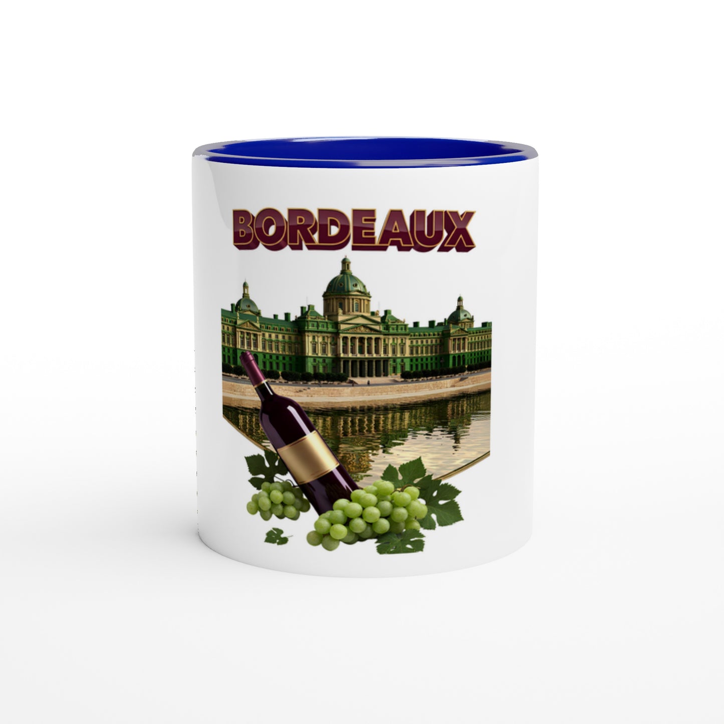 Mug en céramique bordeaux ville de France  de 325 ml (11 oz)