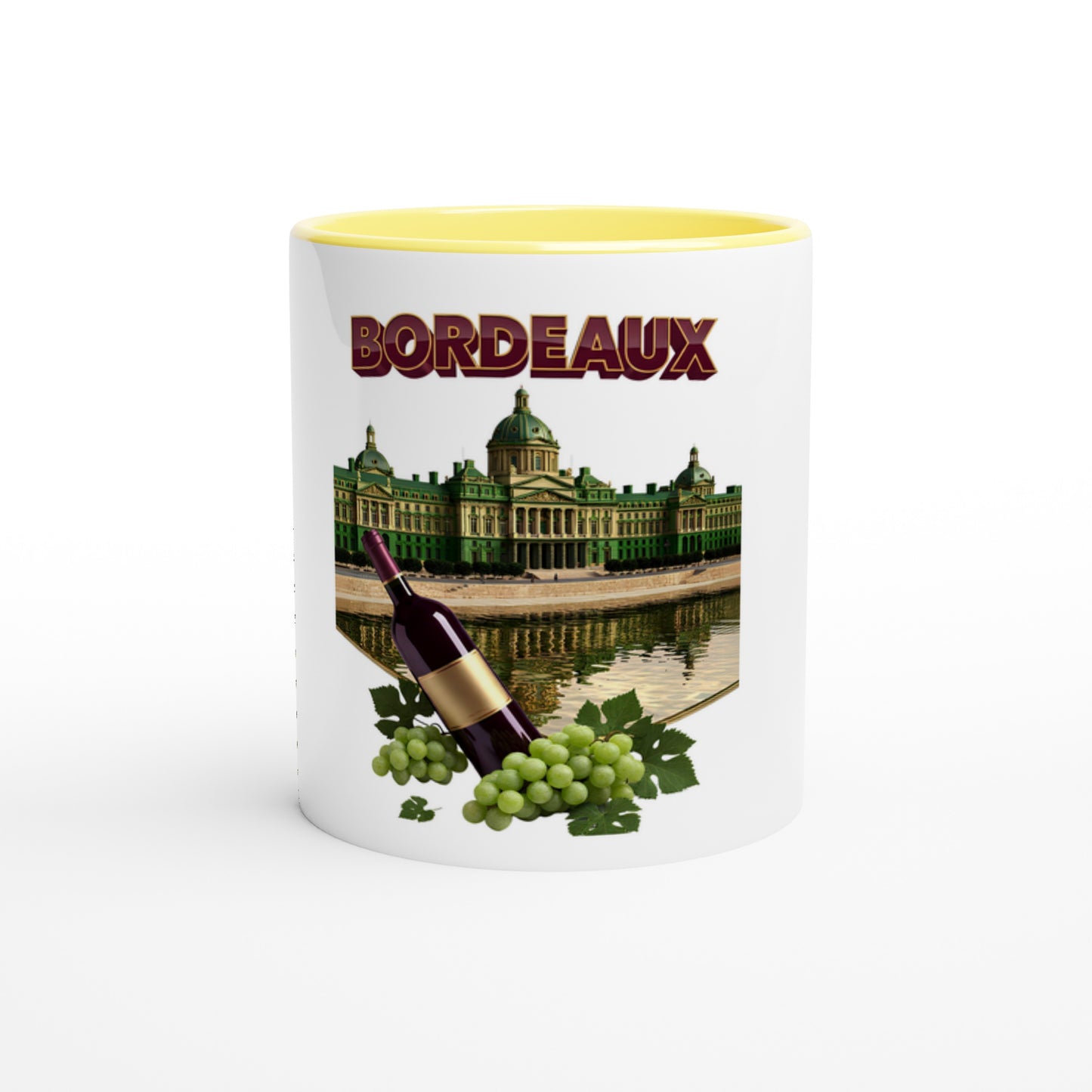 Mug en céramique bordeaux ville de France  de 325 ml (11 oz)