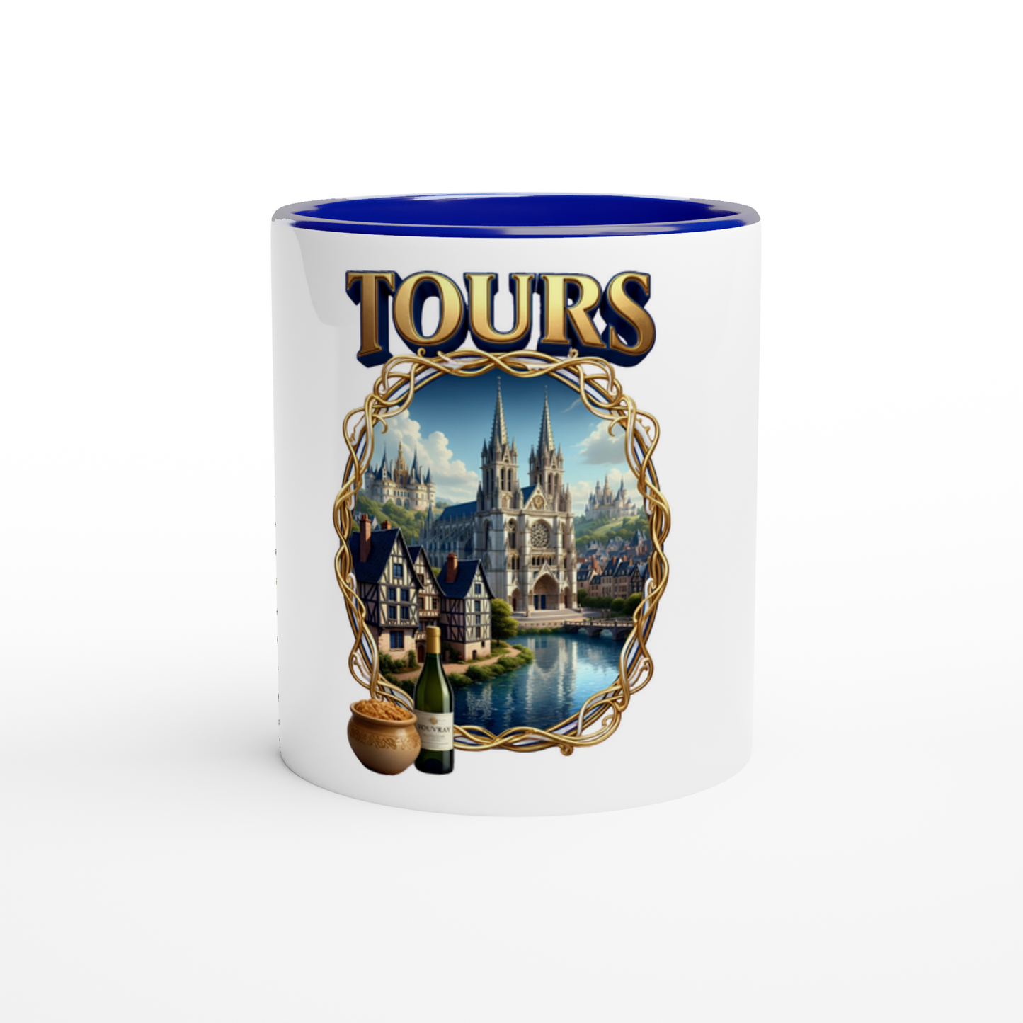 Mug en céramique Tours ville de France de 325 ml (11 oz)