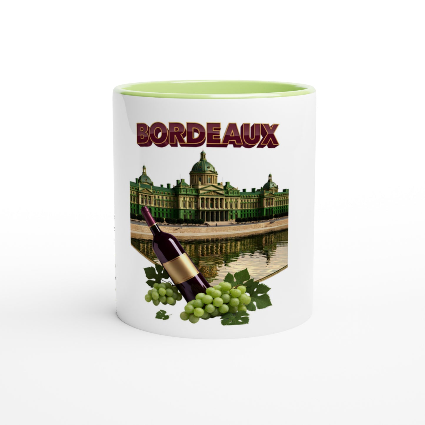 Mug en céramique bordeaux ville de France  de 325 ml (11 oz)