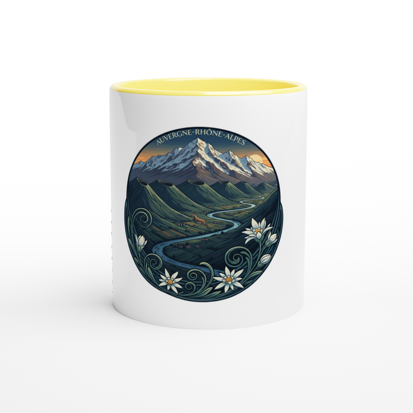 - Mug en céramiquee auvergne- Rhône- alpes  de 325 ml (11 oz)