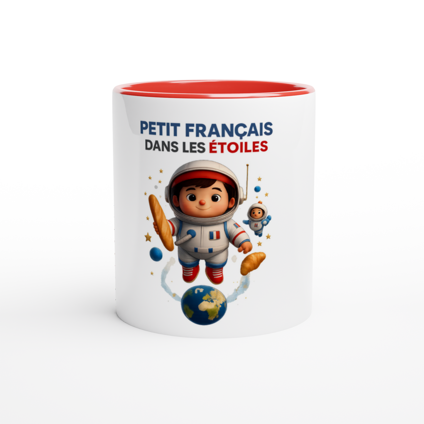 Mug en céramique petit Français dans les étoiles  de 325 ml (11 oz)