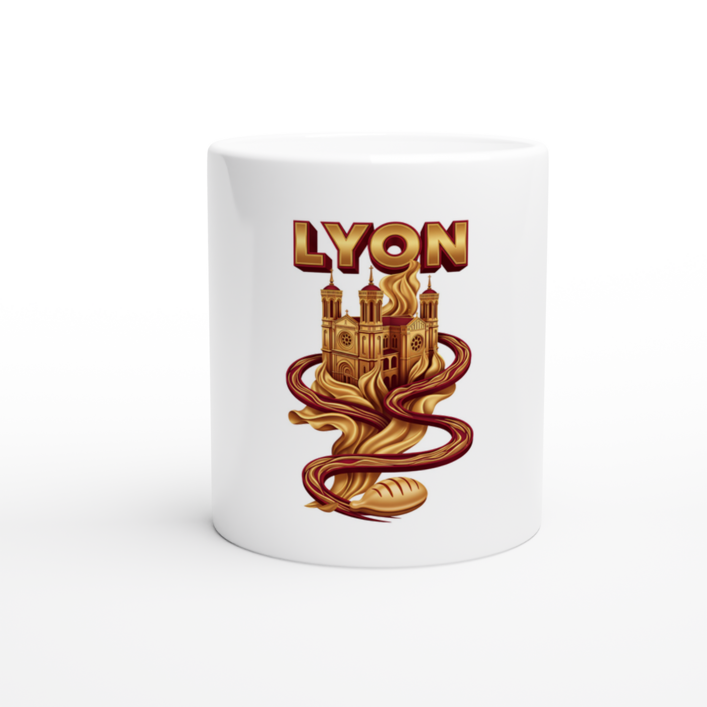 Mug en céramique Lyon  ville France de 325 ml (11 oz)