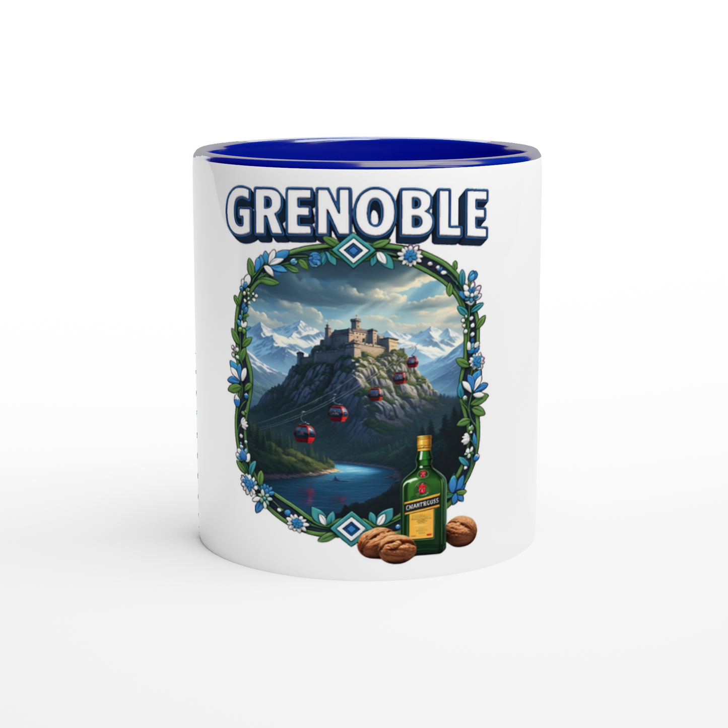 Mug en céramique Grenoble ville de France de 325 ml (11 oz)