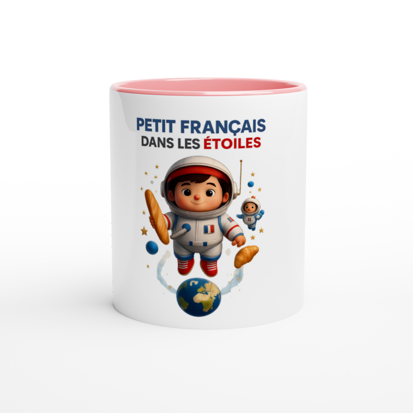 Mug en céramique petit Français dans les étoiles  de 325 ml (11 oz)